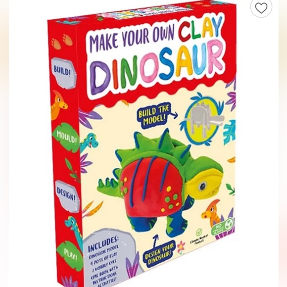Dinosaur Craft Set Make Your Own Clay Dinosaur - Picture 2 of 3